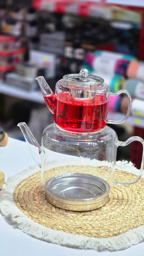 کتری قوری پیرکس زیره استیل