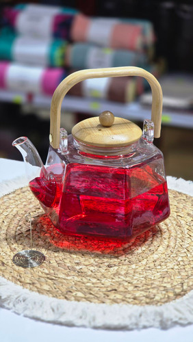 قوری پیرکس دسته دار